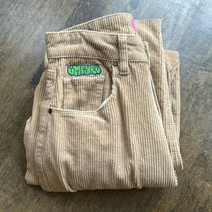 Cream/tan wide leg empyre corduroys